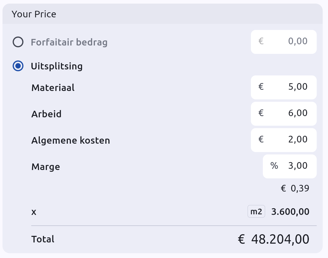 Basis calculatiemodule